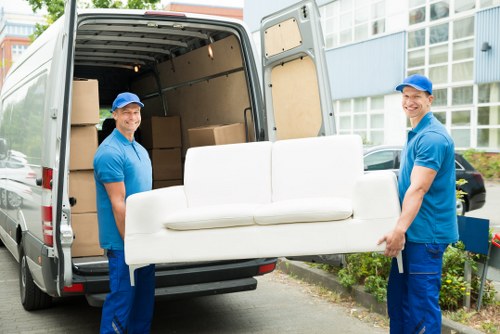 Professional removals team planning a move in Hampstead