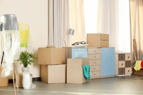 Professional removal team managing a house move in Hampstead