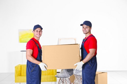 Removal team planning a house move in Hampstead
