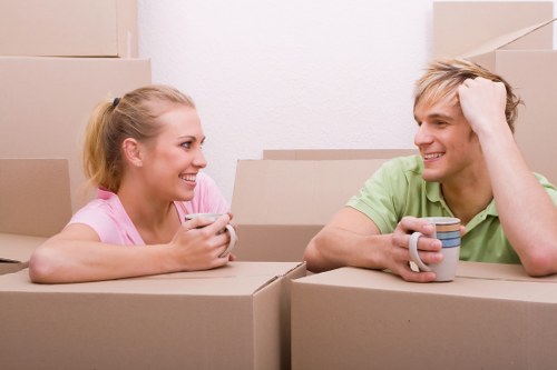 Professional furniture removals team handling items in Hampstead