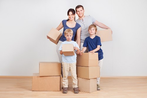 Professional-style flat move preparation in Hampstead with organized packing