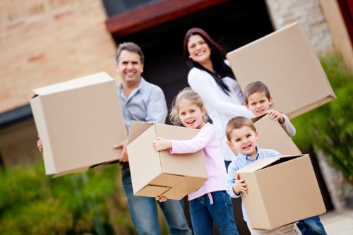 Final stage of a house move with items loaded for transport