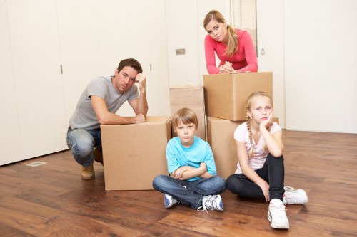 Local man and van moving boxes and household items in Hampstead